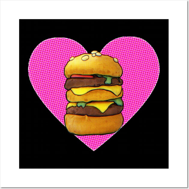 I Love Burgers Wall Art by ROLLIE MC SCROLLIE